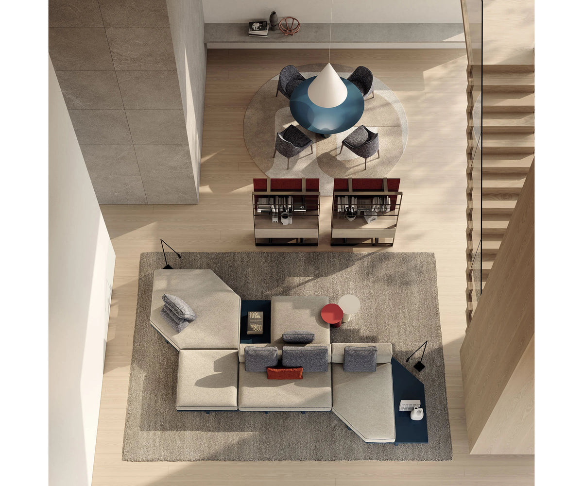 View Sectional Sofa by Frigerio modular designer sofa with customizable configurations and contemporary comfort | Casa Design Group