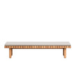Vis À Vis Outdoor Bench by Tribù, crafted durable teak for stylish outdoor comfort | Casa Design Group