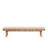 Vis À Vis Outdoor Bench by Tribù, crafted durable teak for stylish outdoor comfort | Casa Design Group