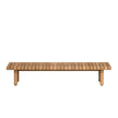 Vis À Vis Outdoor Bench by Tribù, crafted durable teak for stylish outdoor comfort | Casa Design Group