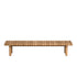 Vis À Vis Outdoor Bench by Tribù, crafted durable teak for stylish outdoor comfort | Casa Design Group