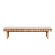 Vis À Vis Outdoor Bench by Tribù, crafted durable teak for stylish outdoor comfort | Casa Design Group