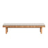Vis À Vis Outdoor Bench by Tribù, crafted durable teak for stylish outdoor comfort | Casa Design Group
