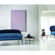 Wam 1577 Sofa by Bross with high upholstered backrest and metal frame Casa Design Group