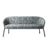 Wam 1578 Sofa by Bross with upholstered low backrest and metal frame Casa Design Group