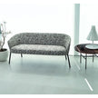 Wam 1578 Sofa by Bross with upholstered low backrest and metal frame Casa Design Group