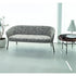 Wam 1578 Sofa by Bross with upholstered low backrest and metal frame Casa Design Group
