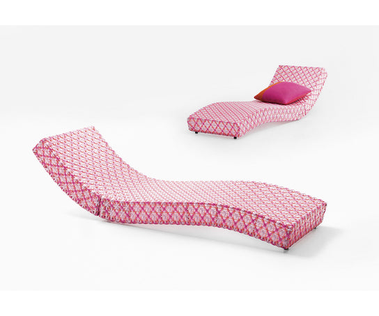 Luxury Wave Outdoor Chaise Lounge by Paola Lenti for Ultimate Comfort Casa Design Group