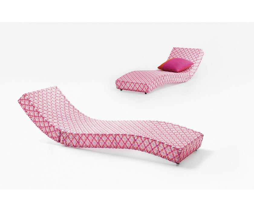 Luxury Wave Outdoor Chaise Lounge by Paola Lenti for Ultimate Comfort Casa Design Group