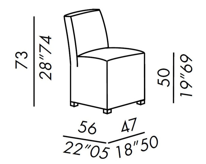 High End Wess Dining Chair by Meridiani Casa Design Group