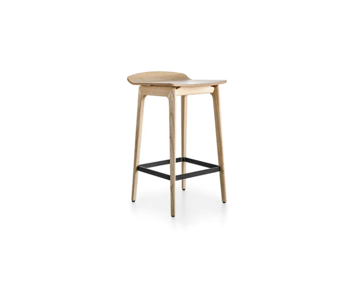 High End Woody Stool by Molteni Quick Ship Casa Design Group