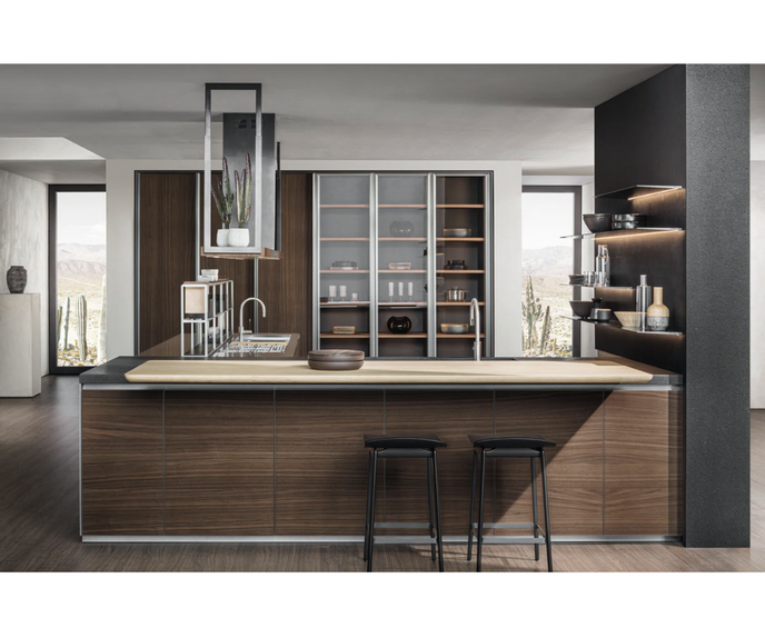 High End Woody Stool by Molteni Quick Ship Casa Design Group