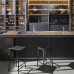 High End Woody Stool by Molteni Quick Ship Casa Design Group