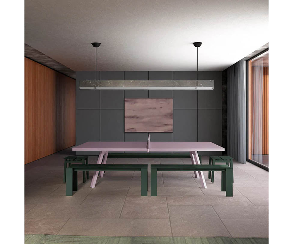 Modern You & Me Monochrome Ping-Pong Table by RS Barcelona Casa Design Group