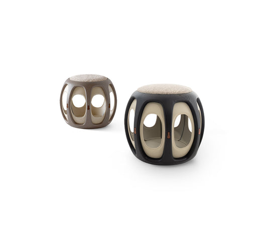 YUAN elegant ash wood pouf by Outin.Design | Casa Design Group