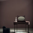 Yves leather vanity with oval mirror by Roberto Lazzeroni for Baxter | Casa Design Group