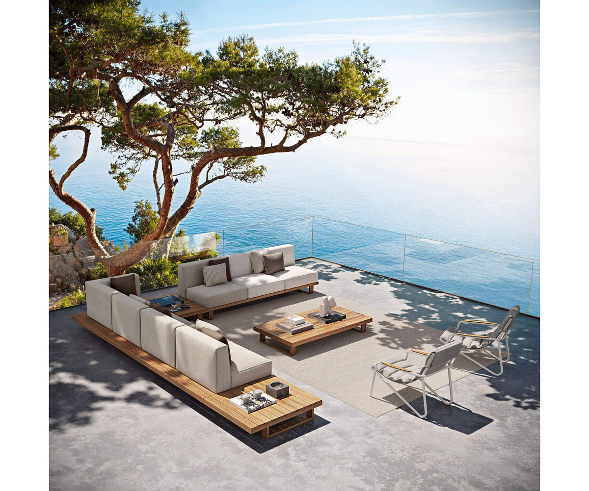 Luxury Zante Lounge Chair by Atmosphera in Aluminum Casa Design Group