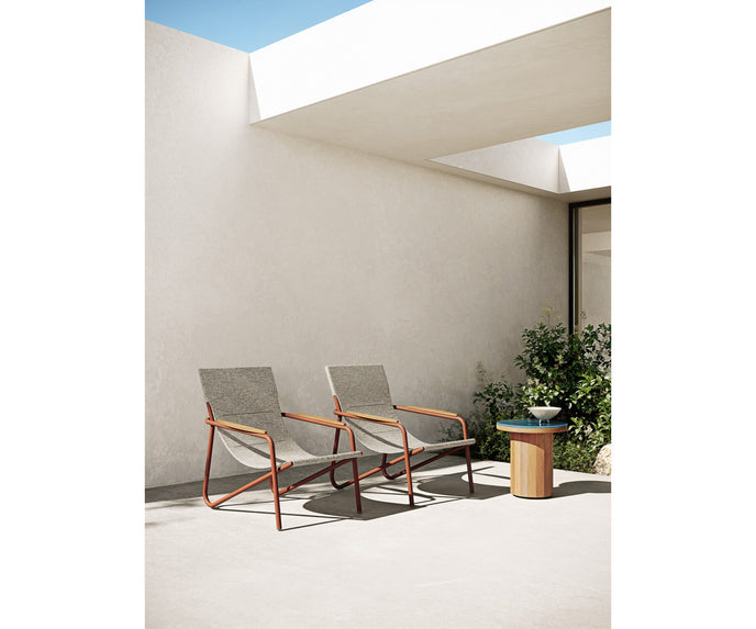 Luxury Zante Lounge Chair by Atmosphera in Aluminum Casa Design Group
