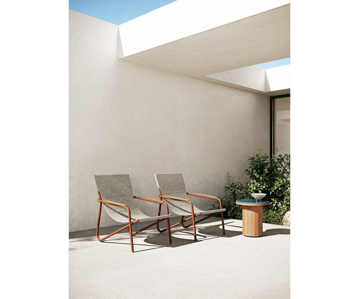 Luxury Zante Lounge Chair by Atmosphera in Aluminum Casa Design Group