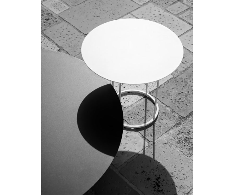 Round Zefiro 001 Outdoor Side Table by Roda with Teak or Aluminium Top |  | Casa Design Group