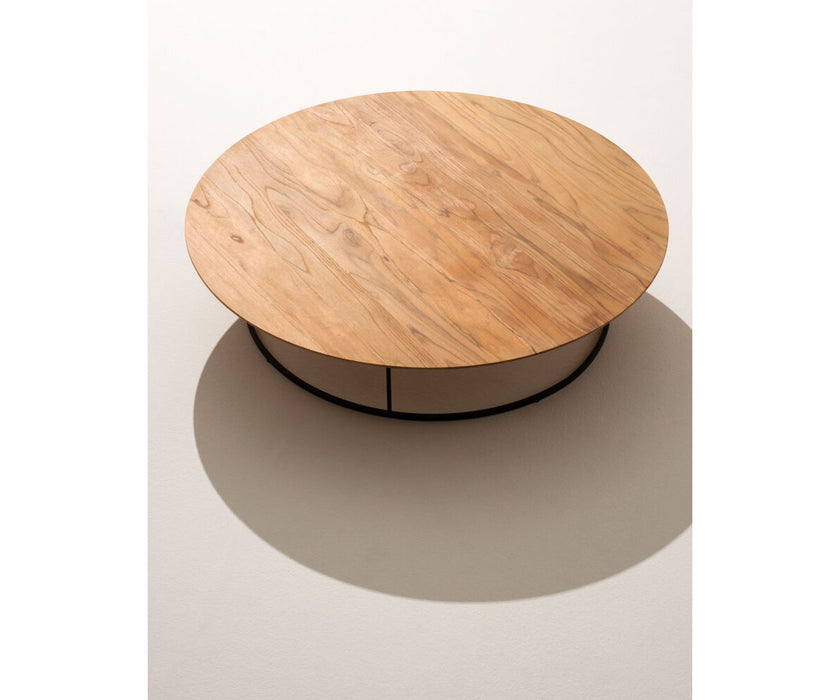 Round Zefiro 003 Coffee Table by Roda with Aluminium or Teak Top | Casa Design Group