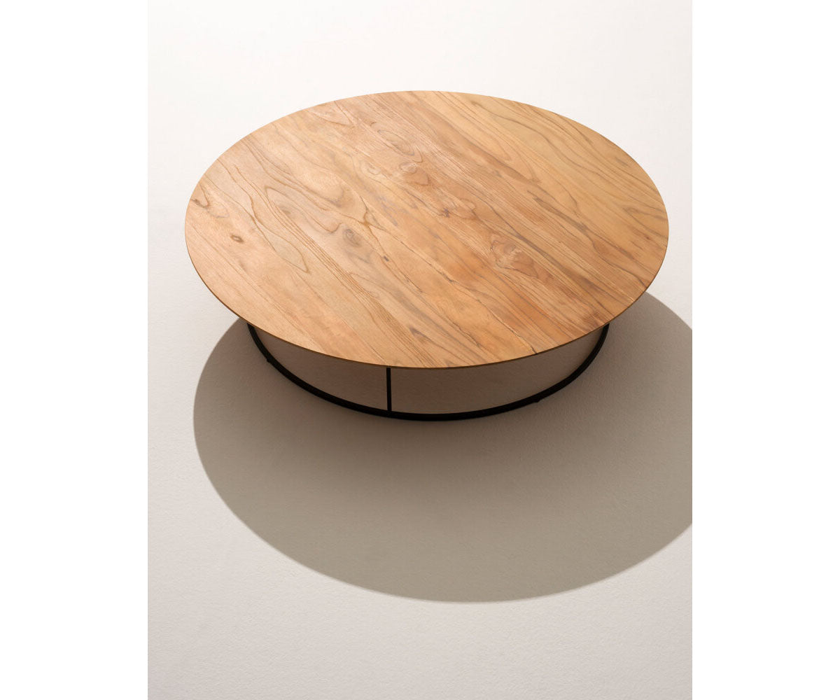 Round Zefiro 003 Coffee Table by Roda with Aluminium or Teak Top | Casa Design Group