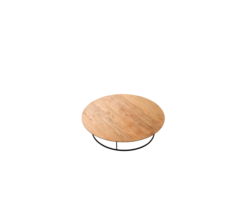 Round Zefiro 003 Coffee Table by Roda with Aluminium or Teak Top | Casa Design Group