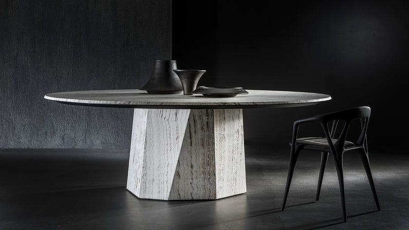High End Zenith Table Stone by Henge Casa Design Group