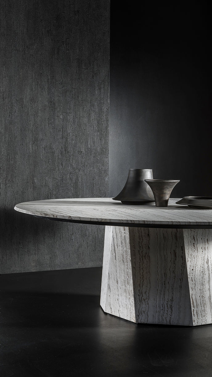 High End Zenith Table Stone by Henge Casa Design Group