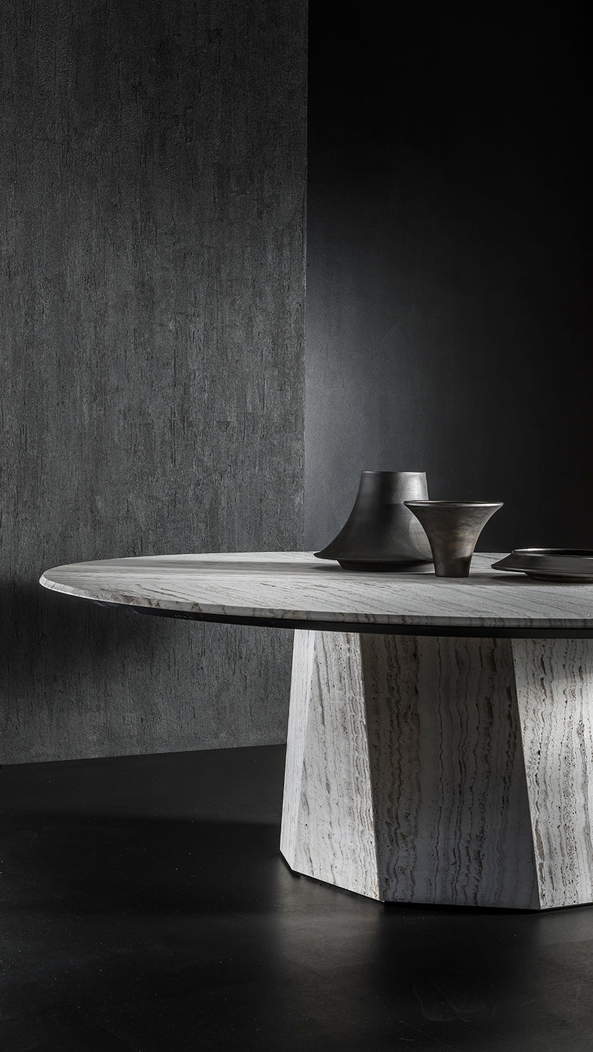 High End Zenith Table Stone by Henge Casa Design Group