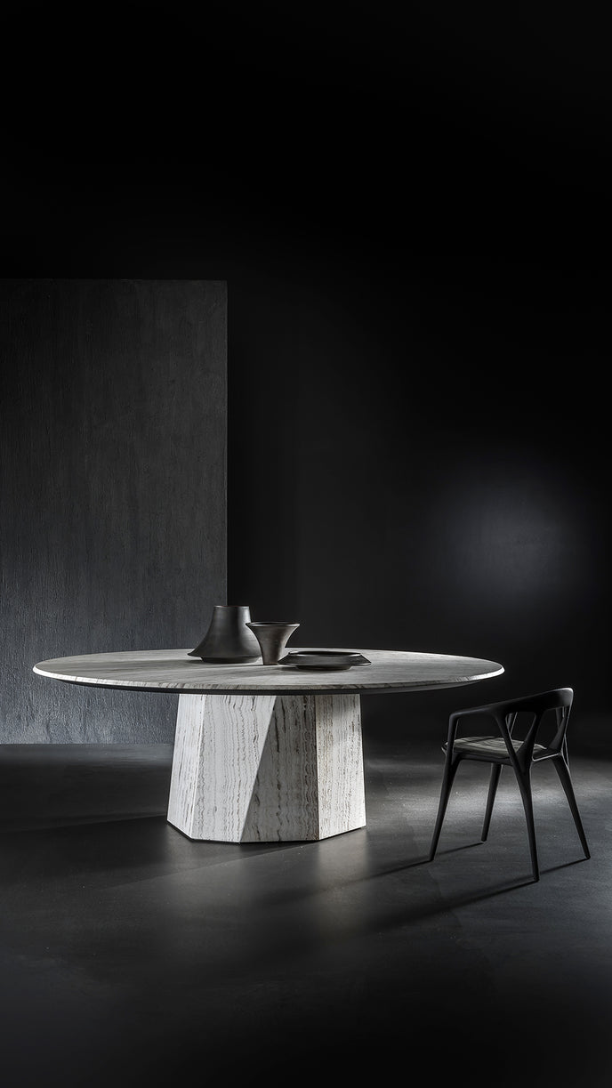 High End Zenith Table Stone by Henge Casa Design Group