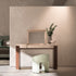 Zoe Sculptural Pouf with Leather and Fabric Upholstery by CPRN Homood | Casa Design Group