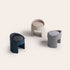 Zoe Sculptural Pouf with Leather and Fabric Upholstery by CPRN Homood | Casa Design Group