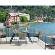 Modern Katana Outdoor Rectangular Table with Metal Legs and Porcelain Stoneware Top by Potocco | Casa Design Group