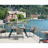 Modern Katana Outdoor Rectangular Table with Metal Legs and Porcelain Stoneware Top by Potocco | Casa Design Group