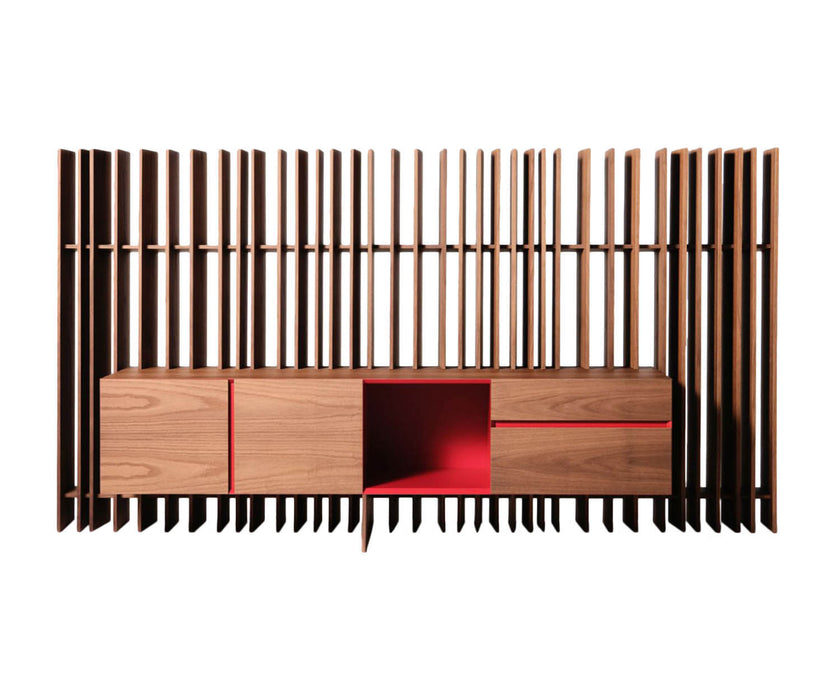 Sipario LC Divider with Credenza