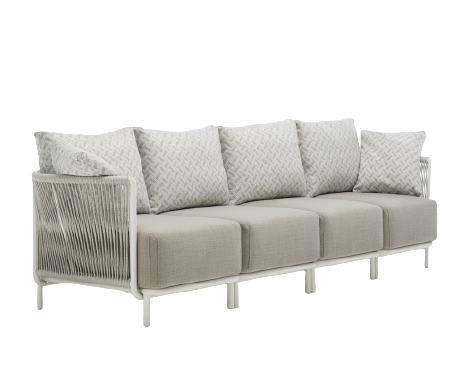 Queen ART. 4434 - 4 Seater Sofa Roberto Rattan