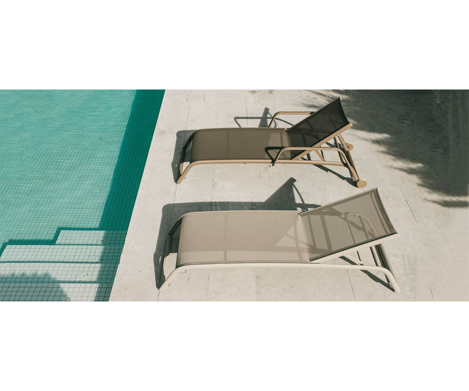 High end Duo Deckchair, Wheels And Arms by Triconfort Casa Design