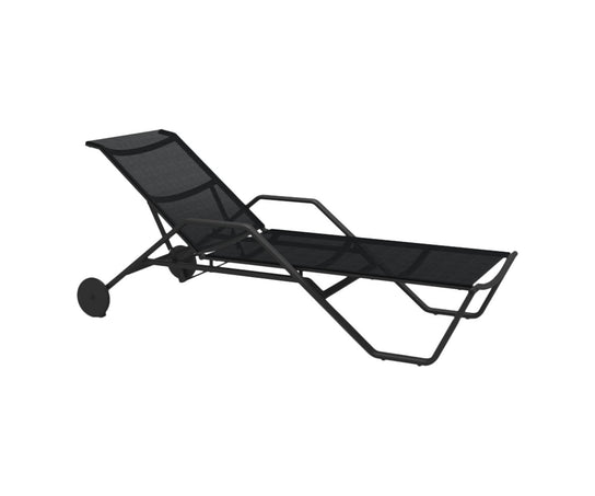 Gloster 180 Stacking Lounger Black