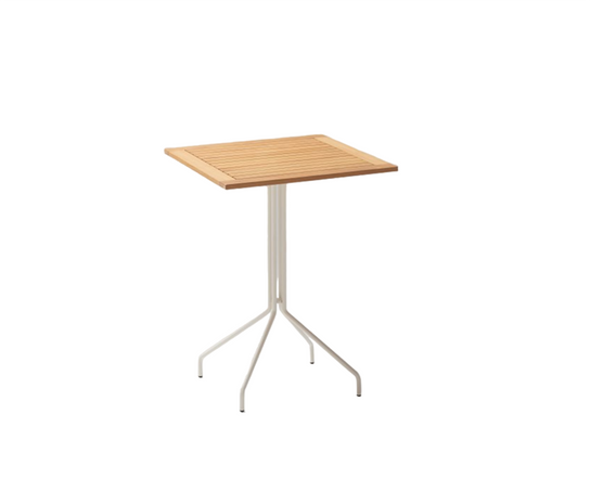 Weave Square Teak High Table | Point 1920