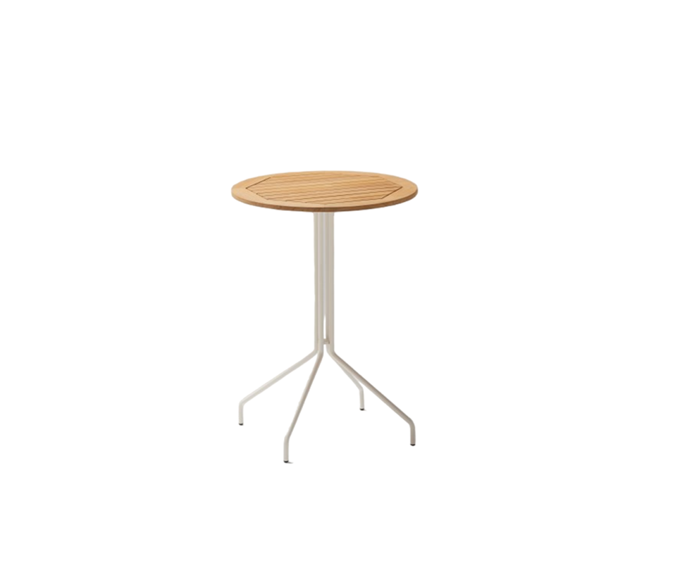 Weave Round Teak High Table | Point 1920