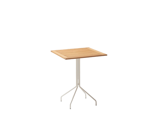 Weave Square Teak High Table | Point 1920