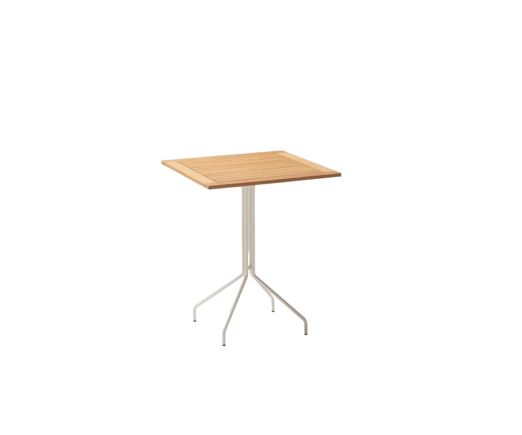 Weave Square Teak High Table | Point 1920