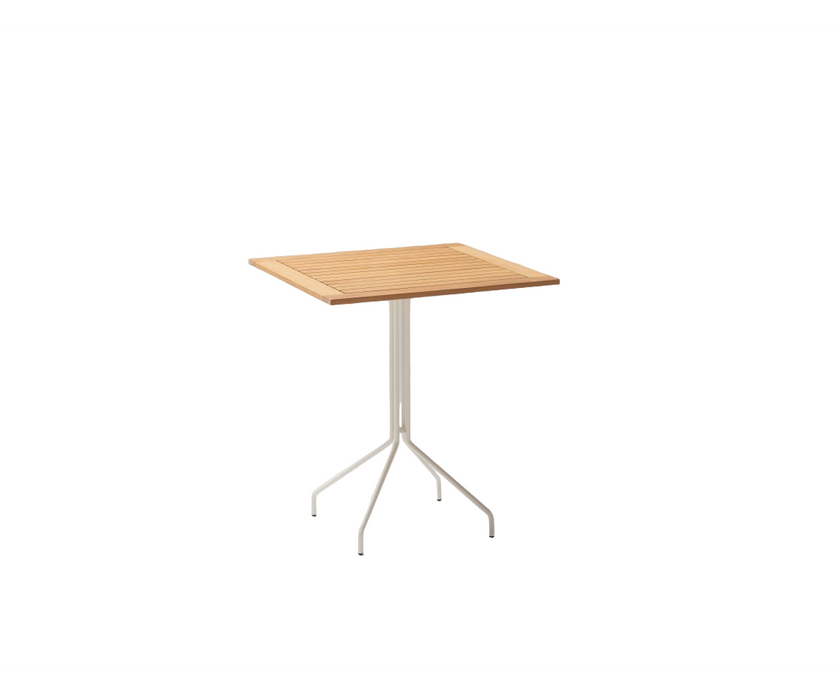Weave Square Teak High Table | Point 1920