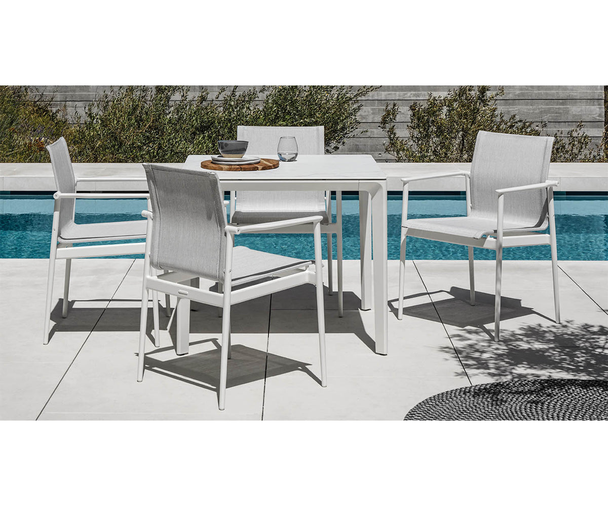 Gloster 180 Stacking Chair White Outdoors