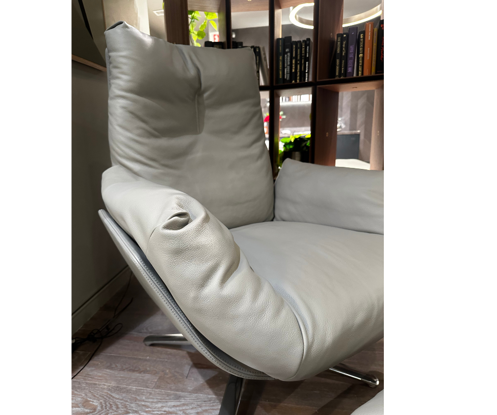 In Stock Cordia Lounge Chair &amp; Footstool by Cor
