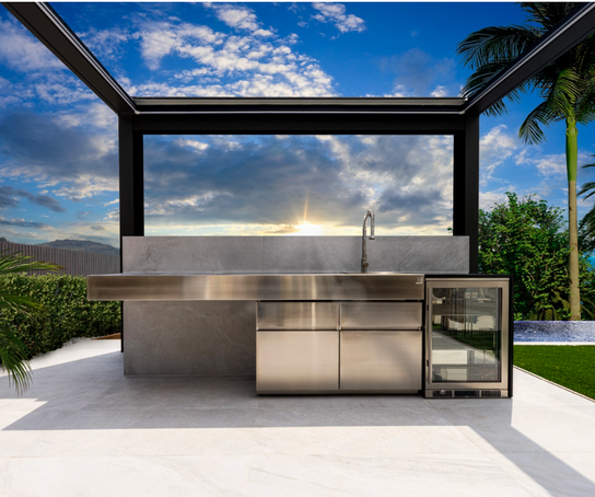 High end Outdoor Kitchen Krakatoa Charcoal Grill by Fesfoc Casa Design