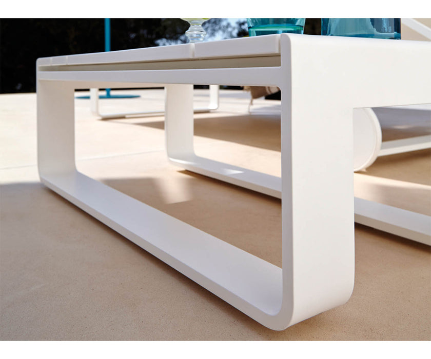 High end Flat Side Table Chaise Lounge by Gandia Blasco Casa Design