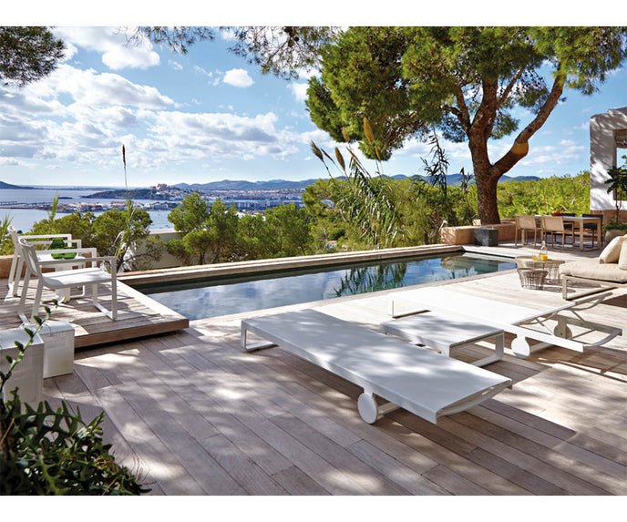 High end Flat Textil Chaise Lounge by Gandia Blasco Casa Design