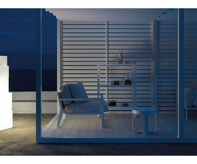 High end Fixed Blades Sidewall Pavilion by Gandia Blasco Casa Design